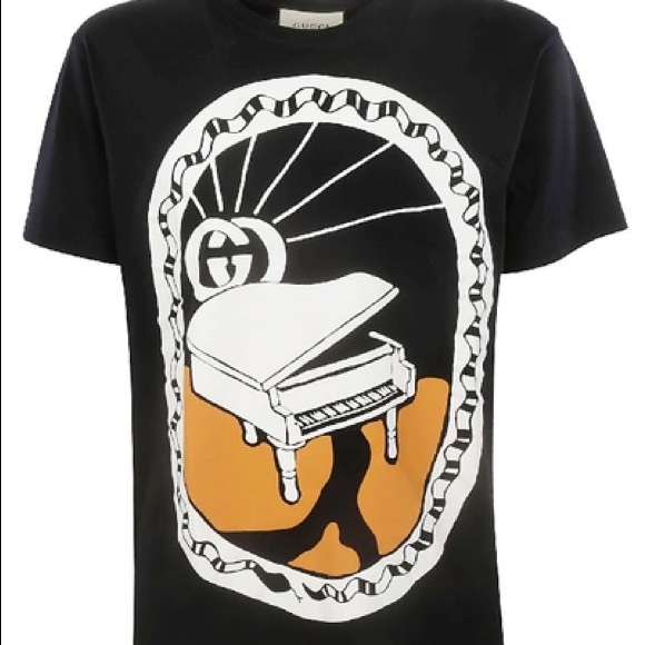 Gucci Mens Piano Snake Shirt